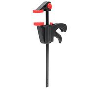 Qudinip Abrazadera de Barra Herramienta Premium de Alta Resistencia para Proyectos de Carpintería Fácil Operación con Cómodo 19,5 Cm Resina Negra Acero A3 1 Unidad