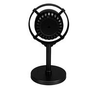 Qudinip Accesorio de Micrófono Retro, Modelo Clásico de Plástico Liviano para Fotografía de Arte Familiar y Decoraciones Navideñas, 1 Pieza (Negra)