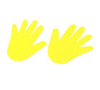 Qudinip Accesorios de Juego de Coordinación de Manos y Pies para Diversión Al Aire, Material de PVC Antideslizante Seguro, 2 Tablas de Mano para niños: Promueve el Equilibrio y el Movimiento