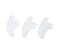 Qudinip Accesorios de Repuesto de Aletas de Tabla de Surf de PVC de para Tablas de Stand Up Paddle y Longboards (Blanca)