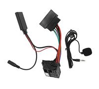 Qudinip Adaptador Bluetooth Auxiliar Estéreo para Coche de 40 Pines con Micrófono para C2 C3 C4 C6, Repuesto Negro Plug and Play