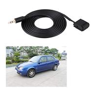 Qudinip Adaptador de Cable Auxiliar de Audio para Automóvil con Herramientas de Extracción para Serie 6000CD, Compacto de 148 Cm para una Fácil Conexión, Negro