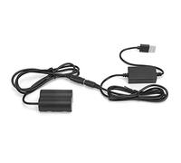 Qudinip Adaptador de Corriente Acoplador CC de Batería Simulada NP-W235 para Fuente de Alimentación Continua XT-4 GFX100S con Cable USB 1 Unidad