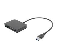 Qudinip Adaptador de Lector Multitarjeta USB 3.0, Lector de Tarjetas Compacto y de Alta Velocidad para/OS X/, Aleación de Aluminio, Accesorio Portátil de 1 Unidad