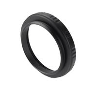Qudinip Adaptador de Rosca Macho SCT Hembra a M48x0.75 Convertidor de Anillo en T Duradero para Telescopios Astronómicos Aleación de Aluminio Negro