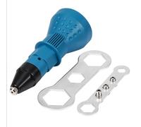 Qudinip Adaptador de Taladro de Pistola Remachadora Eléctrica, Herramienta Eléctrica Duradera y Fácil de Instalar para Proyectos de Bricolaje, Adecuada para Todas las Brocas de Plástico (Azul claro)
