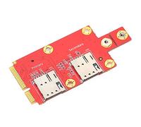 Qudinip Adaptador M.2 a Mini PCI-E Convertidor WWAN Compacto Rojo para PC Accesorios para Portátiles 50 X 30 Mm 1 Unidad