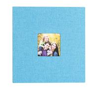 Qudinip Álbum de Fotos DIY con Funda de Lino Gris para Grabar Momentos e Historias Inolvidables, 40 Páginas, Regalo Ideal para Aniversario y San Valentín (16 pulgadas;Tubo recto de 6 pulgadas.)