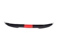 Qudinip Alerón Trasero para Maletero de Coche, Negro Brillante, Rojo, Ajustable, 117-128cm, Ajuste Universal para la Mayoría de los Vehículos, Material ABS Duradero