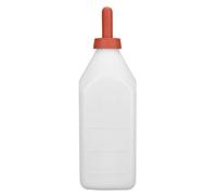 Qudinip Alimentador de Leche para Terneros, Biberón Portátil de 4L con Tetina Desmontable para una Fácil Limpieza, Plástico Duradero para Ganado