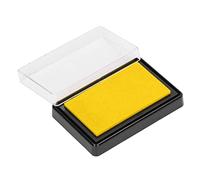 Qudinip Almohadilla de Tinta para Huella de bebé, Kit de Huella de Mano para Bebés, No Tóxico, Seguro, Reutilizable, Fácil de Limpiar, con Papel para Regalo de Recién Nacido (tinta amarilla)