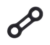Qudinip Anillo de Límite de Bloqueo Principal, Anillo de Límite de Posicionamiento de Plástico Duradero para Equipos de Escalada, Diseño Liviano y Suave, 1 de (Negra)
