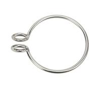Qudinip Anillo de Recuperación de Ancla Marina de 8 Mm, Acero Inoxidable 316 Pulido Antioxidante para Pesca en Yate, con Dos Bucles Soldados para una Fácil Fijación a la