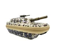 Qudinip Ataque de Lápiz de Tanque, Diseño de Vehículos Blindados 3D Organizador EVA con Gran Capacidad y Compartimentos Impermeables para Estudiantes de la Escuela Adolescentes Niños, #013, Casual