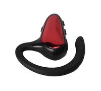Qudinip Auricular Bluetooth Inalámbrico Ultraligero con Cancelación de Ruido para Uso Empresarial, Tecnología Bluetooth 5.1, Batería de 70mAh (Roja)
