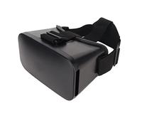 Qudinip Auriculares 3D de Realidad Virtual, Gafas VR Ajustables y Ligeras para Juegos, Películas, Plástico Negro, 190x110x138mm
