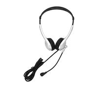 Qudinip Auriculares con Cable Auriculares Comerciales con Cancelación de Ruido y Micrófono Ideal para Servicio Al Cliente 3,5 Mm Fácil Uso