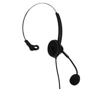 Qudinip Auriculares de Servicio Al Cliente de un Oído Volumen Ajustable Ligero para Oficina, Hogar y Centro de Llamadas Negro