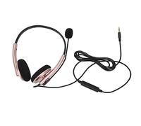 Qudinip Auriculares para Centro de Llamadas Protección Auditiva HD con Cancelación de Ruido Elegante para Servicio Al Cliente: Diseño Cómodo, Liviano, Negro (Sencillo 3,5 mm)