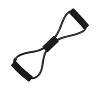 Qudinip Banda de Resistencia para Ejercicios Corporales, Banda Elástica Ecológica para Ejercicios en el Hogar, Equipo de Entrenamiento Multifuncional, Material TPE, 1 Unidad (Negra)