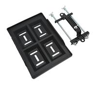 Qudinip Bandeja de Sujeción de Batería Resistente para Baterías de la Serie 27 30 31, Soporte Ajustable, Material ABS Duradero, Adecuado para Transporte (28 palets + 23 soportes)