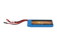 Qudinip Batería Lipo 2S 7,4V 2200mAh 8C, Diseño Ligero y Duradero para Control Remoto del Transmisor T6J T8FG 12FG