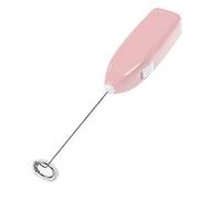 Qudinip Batidora de Mano Eléctrica Inalámbrica Portátil Compacta con Pilas para Uso Doméstico y Hotelero Plástico Metal 2xAA (Rosa)