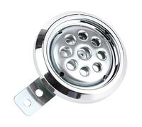 Qudinip Bocina Universal para Motocicleta, 105 DB, Resistente Al Agua, 12 V, 3.346 in, con Cubierta Cromada de Panal, para Motocicletas
