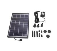 Qudinip Bomba de Fuente Solar Bomba de Agua Antiobstrucción ABS de 6 W para Estanques de Jardín y Elementos Acuáticos