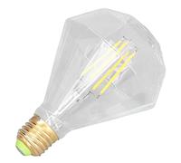 Qudinip Bombilla de Filamento LED Vintage 4W Iluminación de bajo Consumo para el Hogar Restaurantes Cafés 4000K Vidrio Transparente E27