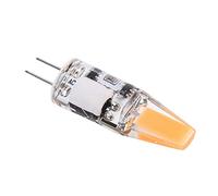 Qudinip Bombilla G4 3W Bombilla COB de bajo Consumo para Lámparas de Mesa Lámparas de Mesa AC/DC 12V 400LM Silicona 1 Paquete (Blanco cálido 2700K-3000K)