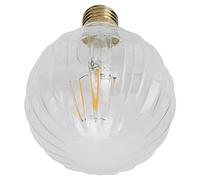 Qudinip Bombilla G95, Lámpara de Filamento LED Retro con Forma de Sandía de 4W para Decoración del Hogar, Luz Cálida, E27, 1 Paquete (Clara)