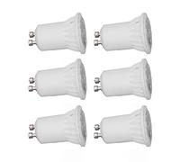 Qudinip Bombillas LED MR11 de Alto Brillo de 4W, Ahorro de Energía para Iluminación del Hogar, Soporte de Cerámica GU10 de 6 uds. (Blanco 6000K-6500K)