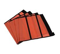 Qudinip Botas contra Moscas de Caballo, 4 Uds., Malla Transpirable Que Protege Las Piernas, Polainas Cómodas para Uso en Pastos, Teslin Premium (Naranja)