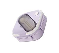 Qudinip Box Aislada a Prueba de Fugas con Compartimentos para el Trabajo Escolar Plástico Apto para Microondas 19x19x7cm (Púrpura)