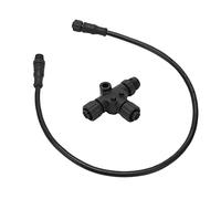 Qudinip Cable NMEA 2000, ABS 5 Pines M12 Impermeable IP67 Cable Troncal de Caída con Conector T, para Redes Lowrance Simrad B&G Navico