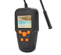 Qudinip Cámara de Inspección de Alta Definición de Endoscopio Industrial de 2 MP para Suministro de Agua y Uso de Tuberías de Cables Pantalla Naranja de 2,4 Pulgadas (5 Metros)