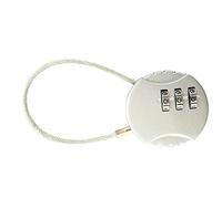 Qudinip Candado de Combinación Candado de 3 Dígitos de Código de Aleación de Zinc de Alta Seguridad para Maleta de Equipaje de Viaje Portátil Ligero (Plata Blanco)