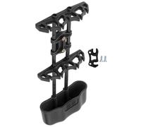 Qudinip Carcaj de Flecha Portátil, Soporte para 5 Flechas con Soporte Ajustable y Capucha Absorbente de Vibraciones, Equipo de Tiro con para Flechas Fijas y Mecánicas