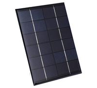 Qudinip Cargador de Panel Solar de Alta argador Solar Impermeable de Silicio Monocristalino para Uso en Exteriores 2W 6V