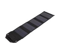 Qudinip Cargador Solar Portátil de 21 W, Cargador Plegable Compacto e Impermeable para Acampar y Senderismo con Alta Conversión 24% (SPB5Z B Negro)