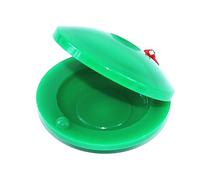 Qudinip Castañuela de Dedo para Niños, Instrumento Musical para Niños, Hermoso Diseño, Mejora Las Habilidades de Ritmo, Plástico, 1 Unidad (Verde)