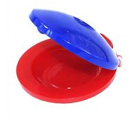 Qudinip Castañuela de Dedo para Niños, Instrumento Musical para Niños, Hermoso Diseño, Mejora Las Habilidades de Ritmo, Plástico, 1 Unidad (Rojo Azul)
