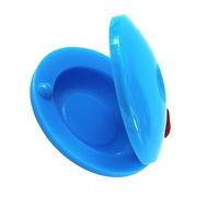 Qudinip Castañuela de Dedo para Niños, Instrumento Musical para Niños, Hermoso Diseño, Mejora Las Habilidades de Ritmo, Plástico, 1 Unidad (Azul Claro)