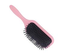 Qudinip Cepillo para el Cabello Herramienta para Desenredar Agarre Cómodo para Mujeres Peinar y Masajear el Cabello Liso y Rizado 9,5 X 3,2 Pulgadas (Rosa)