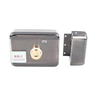 Qudinip Cerradura de Tarjeta de Identificación Cerradura de Seguridad Silenciosa Antirrobo con Pilas Control Remoto para el Hogar Acero Inoxidable 4 Unidades