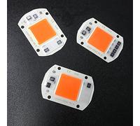 Qudinip Chip de Bombilla LED para Lámpara Superbrillante de 20W de Alta Potencia para Luces de Cultivo Iluminación DIY 2 Uds PCB SMD COB Espectro Completo
