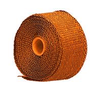 Qudinip Cinta Aislante para Envoltura Térmica de Escape, Envoltura de Cabezal de Escape de Fibra de Vidrio Duradera para Automóviles y Motocicletas, 5000 X 50 X 1,5 Mm (Naranja)