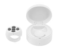 Qudinip Clicker de Desplazamiento Compacto Remoto JX05S Ring Phone para una Fácil Navegación de Libros Electrónicos y Control de Vídeo Material ABS (Blanca)