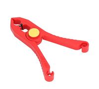Qudinip Clip de Cable Aislado Apertura Antimagnética Duradera de 33 Mm para Instalación de Instrumentos y Mantenimiento de Circuitos Rojo y Amarillo